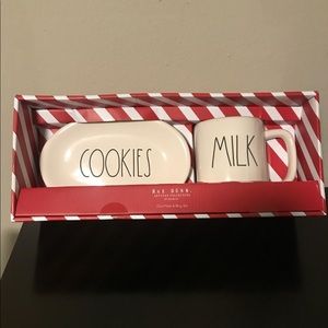 Rae Dunn Cookies and Milk Set